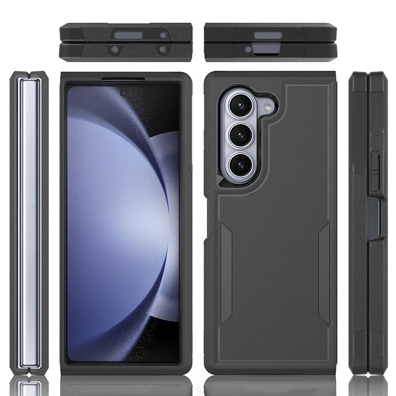 Für Samsung Galaxy Z Fold6 5G Hülle Schutz 2-in-1 PC+TPU Handyhülle