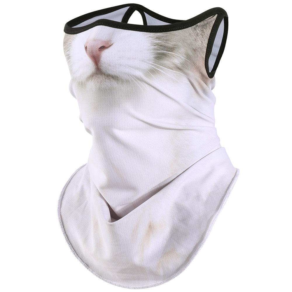 3D Animals Magic Scarf Bandana Breathable Neck Warmer Gaiter Hanging Ear Outdoor Sports Triangle Face Mask Neckerchief Summer