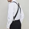 3.5cm Wide Man's Suspenders Elastic Hip-Clip Straps Vintage Side Clip Suspender Belt  Costume