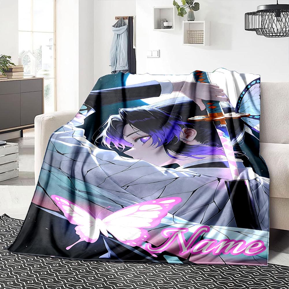 Custom Name Flame Passion Name'S Journey Party Blanket For Couch Bed Plush Cozy Fuzzy Blanket Super Soft Warm Blankets For Fall And Winter 0916304