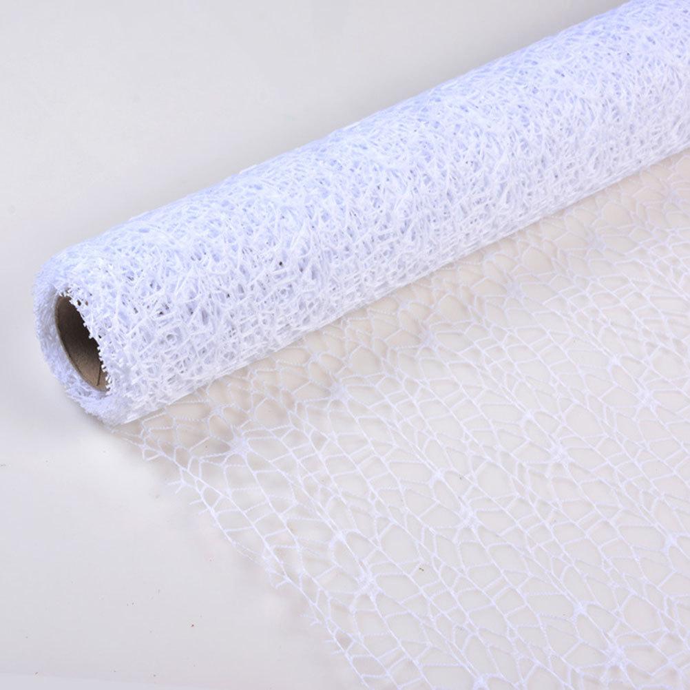 Roll Jacquard Net Yarn Gauze Bright Color DIY Wedding Baby Shower Curtain Backdrop Gift Wrap School Craft Decoration