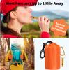 Emergency sleeping bag with whistle, portable emergency survival bag, waterproof and warm bag, suitable for camping and hiking