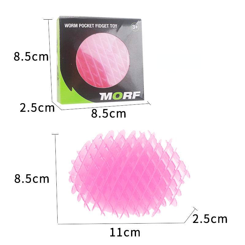 Decompression Net Red Elastic Net Carrot Net Children's Decompression Cure Small Toy Decoration Students Creative Deformation Elastic Net