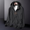 Fed Herre Vindtæt High Street Armygrøn Jakke Plus Size Jakke