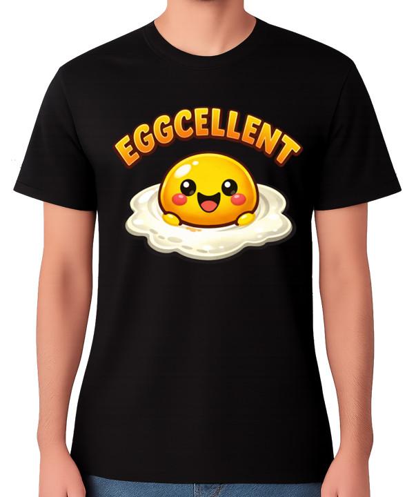 

Eggcellent Cute Egg Pun Unisex T-Shirt Funny Food Excellent Eggs Cartoon Tee 5XL різнокольоровий
