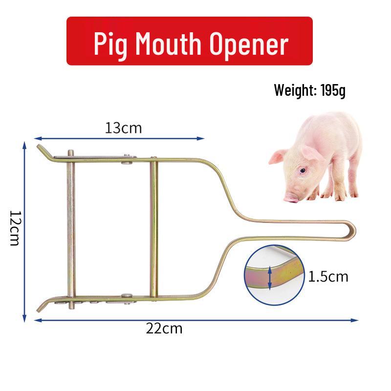 Metal Mouth Opener for Veterinary Use: Pig, Cattle, Sheep