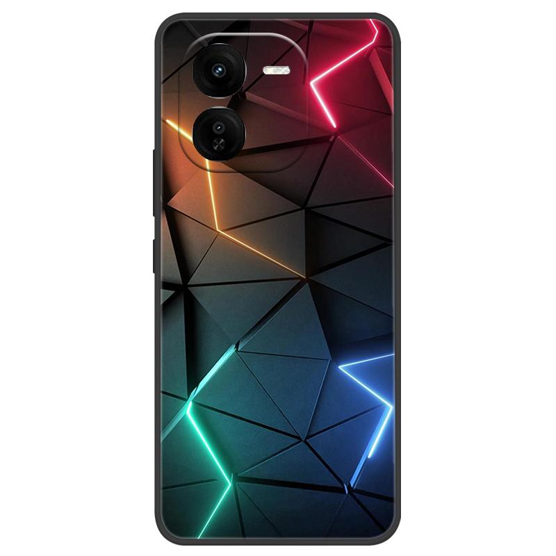 For Vivo IQOO Z9x Case Silicone Luxury Space Soft Bumper for Vivo IQOO Z9 Turbo Phone Cover TPU Funda For IQOOZ9 Turbo Fashion
