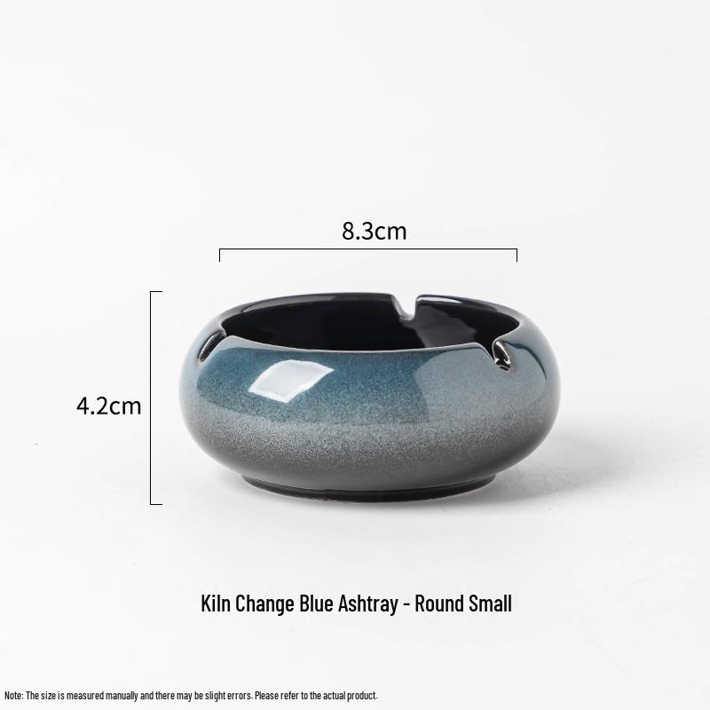Large Ceramic Ashtray – Creative Retro Chinese Style for Living Room or Office
