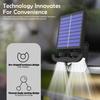 Tragbare Solar-Clip-Leuchte Bewegungssensor 40LED Solar-Straßenlampe Sicherheitswandleuchte Einstellbarer Winkel Leistungsmodus-Anzeige Zaun Pa