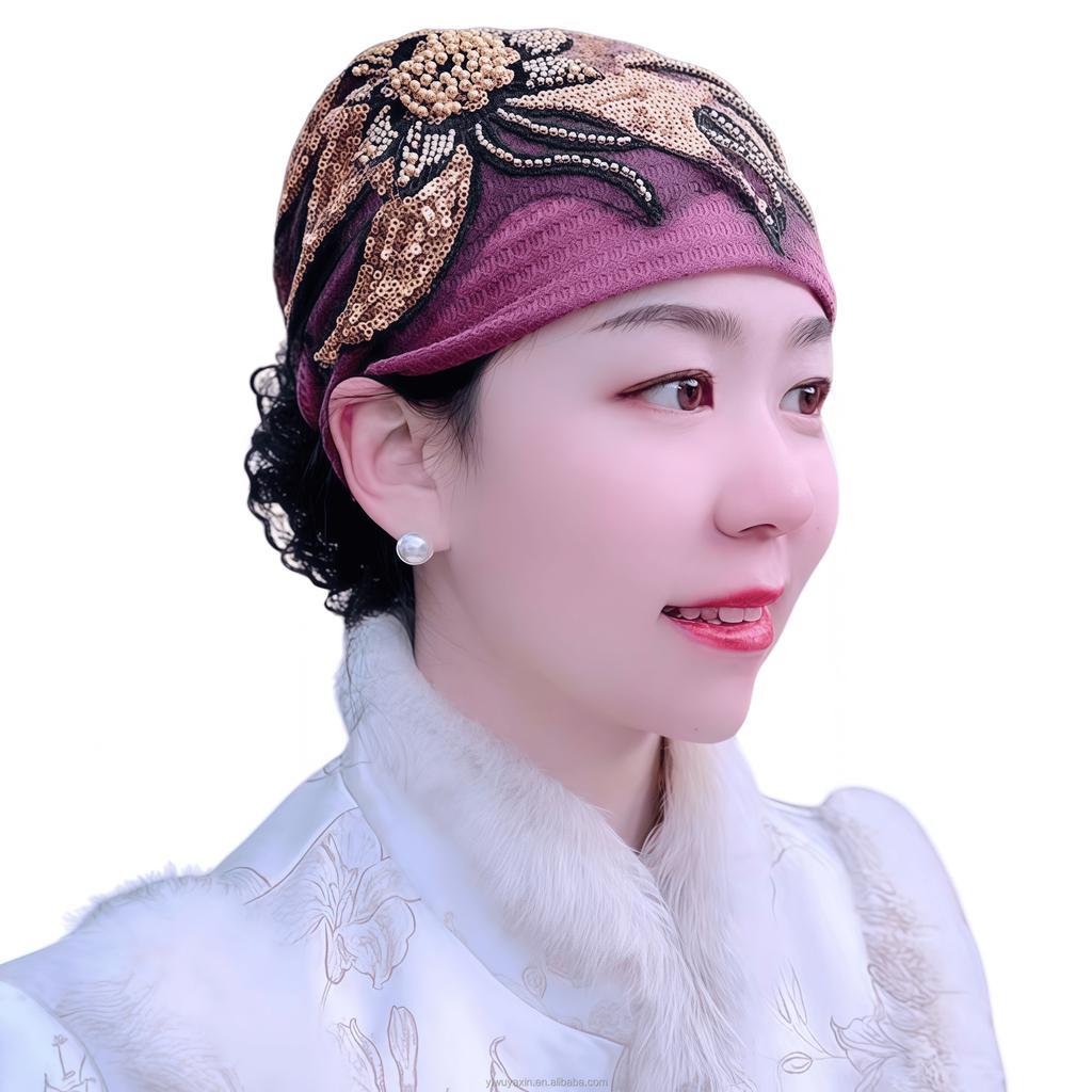 Eco-Friendly Breathable Polyester-Cotton Turban Cap Muslim Headscarf Hijab Inner Bonnet Arab Head Wrap Indian Women Travel