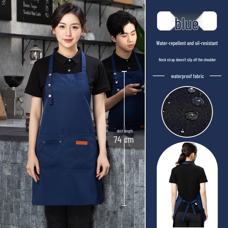 Waterproof Adjustable Neck Apron for Catering Staff