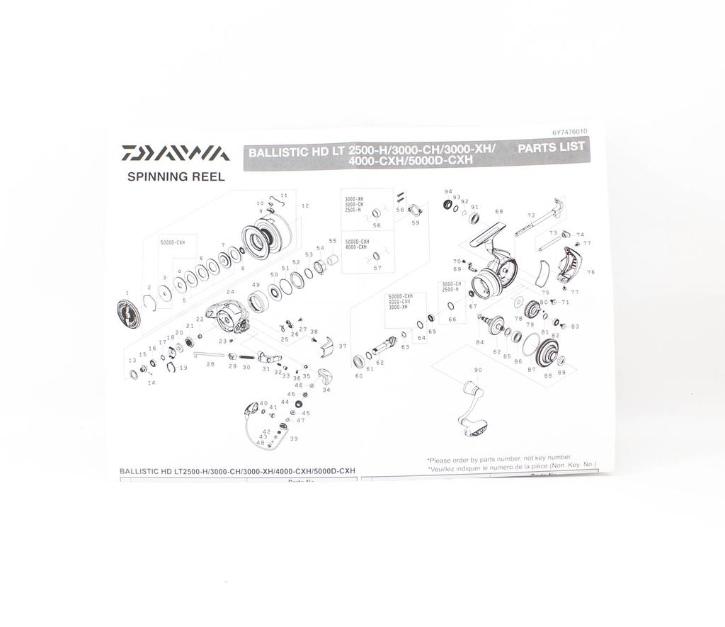 Daiwa Reel Spinning 25 Ballistic HD LT5000D-CXH (4634)
