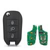 3 Button Flip Remote Key Fob 433MHz 4A Chip For Peugeot Partner 508 308 Expert For Citroen Dispatch C3 C4 Cactus Berlingo HU83