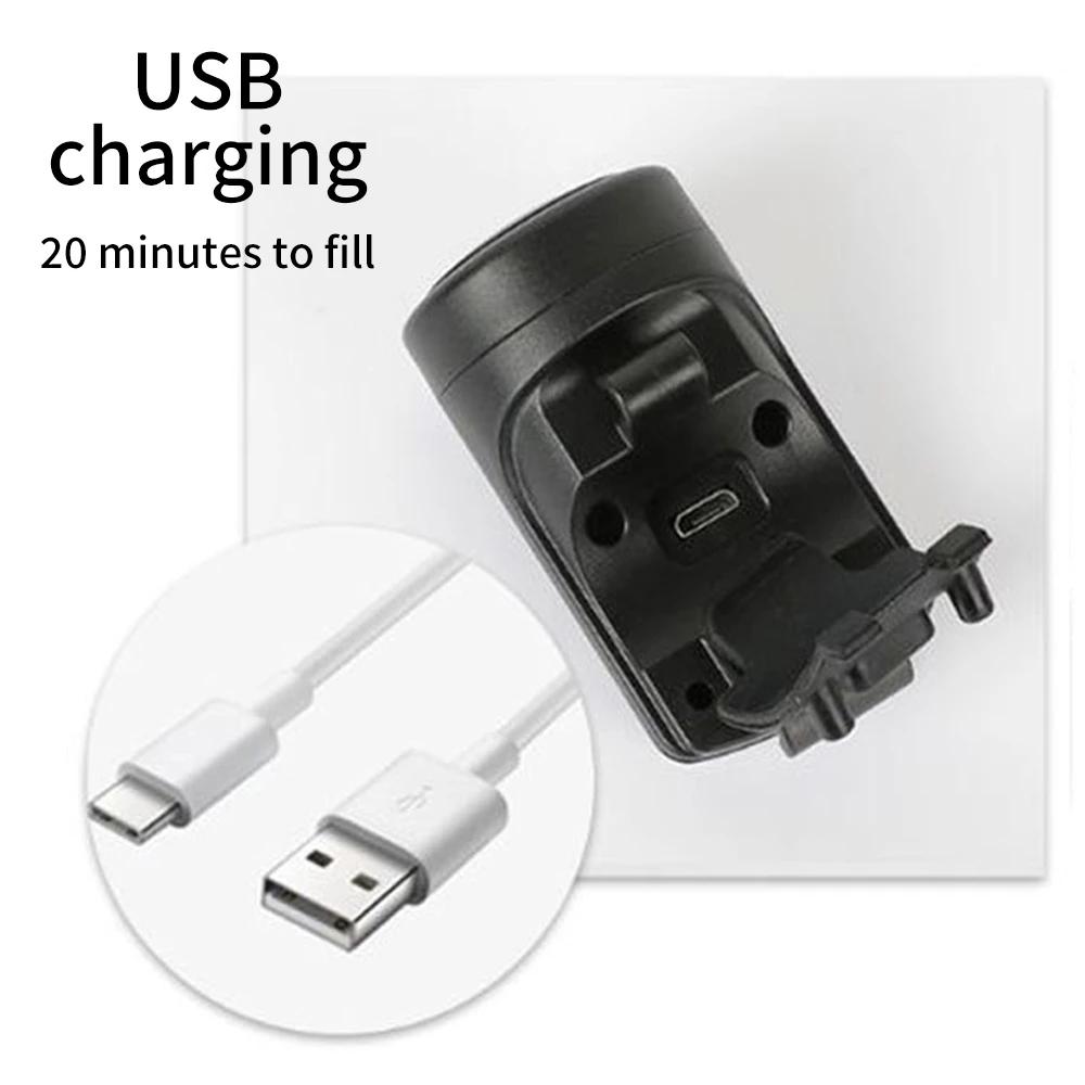 USB Rechargeable Bicycle Electric Bell Motorcycle Horn 4 Modes Mountain Bike Bell Cycling Anti-theft Alarm Horn Bike Accessorie2