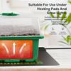 10pcs Seed Tray With Elevated Lid, 120 Cells Thicken Seed Starting Trays Kit With Adjustable Humidity Vent