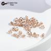 Round & Reverse Four-Prong Zircon Single-Prong DIY Phone Chain Jewelry & Clothing Accessories (3/4/5)
