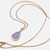 And My Jewelry SV925 Pink Gold Natural Lavender Jadeite Pendant Necklace with CZ Stone [Your Box] (May Birthstone) [Gift Wrapped]