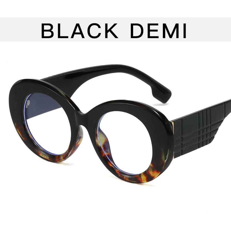 Vintage Oversized Round Glasses for Women Luxury Brand Designer Anti Blue Light Blocking Eyeglasses Rivet Optical Frame