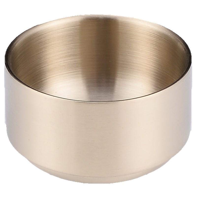 304 Doppelschichtige Edelstahl-Reisschale mit Deckel für Suppen & Kimchi - Koreanische Kinderküchenschale