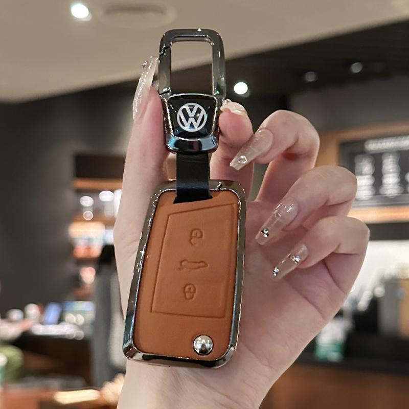 2026 Hot For VW VOLKSWAGEN For VW Volkswagen Tiguan MK2 Golf 7 MK7 T-Cross T-ROC Polo Touran Zinc Alloy Car Key Case Cover Shell