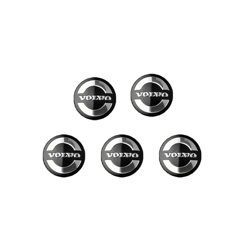 5/10pc 14mm Car Key Stickers Rubber Decorative Paster Auto Interior Accessories For Volvo Rdesign T6 AWD S40 S60 S70 S90 S80 V40