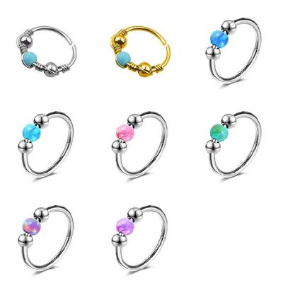 Elegant Designs Stainless Steel Nose Rings Septum Piercing Jewelry Helix Cartilage Conch Hoop Decoration for Women