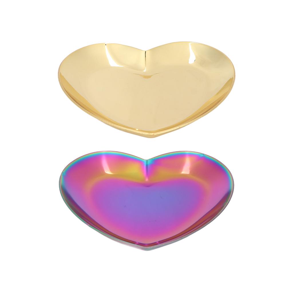 Placa de exibição de Nail Art em aço inoxidável em forma de coração, maquiagem cosmética, dicas de manicure, paleta de mistura de cores