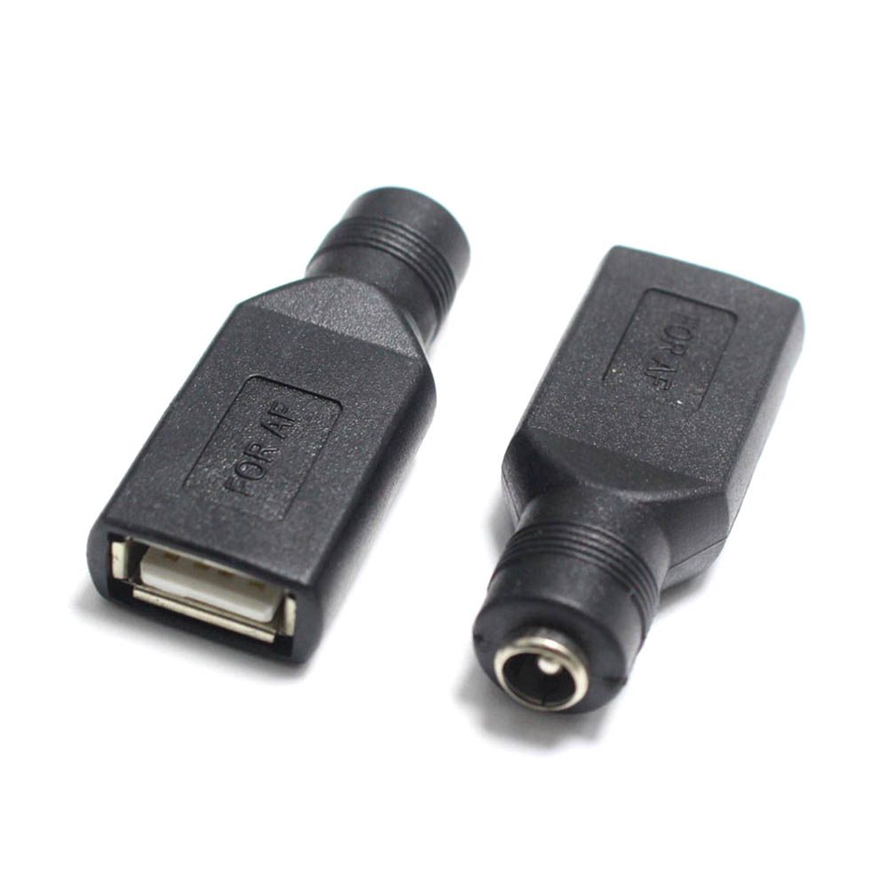 5V Copper Jack DC USB 2.0 To USB Male/Female Connectors Laptop Adapter Converter