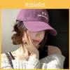 Trendy Purple Wide Brim Baseball Hat Women Soft Top Duckbill Cap Wear Leisure