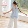 FULUOMI Girls' Sweet Sleeveless Top & Pants Summer Set