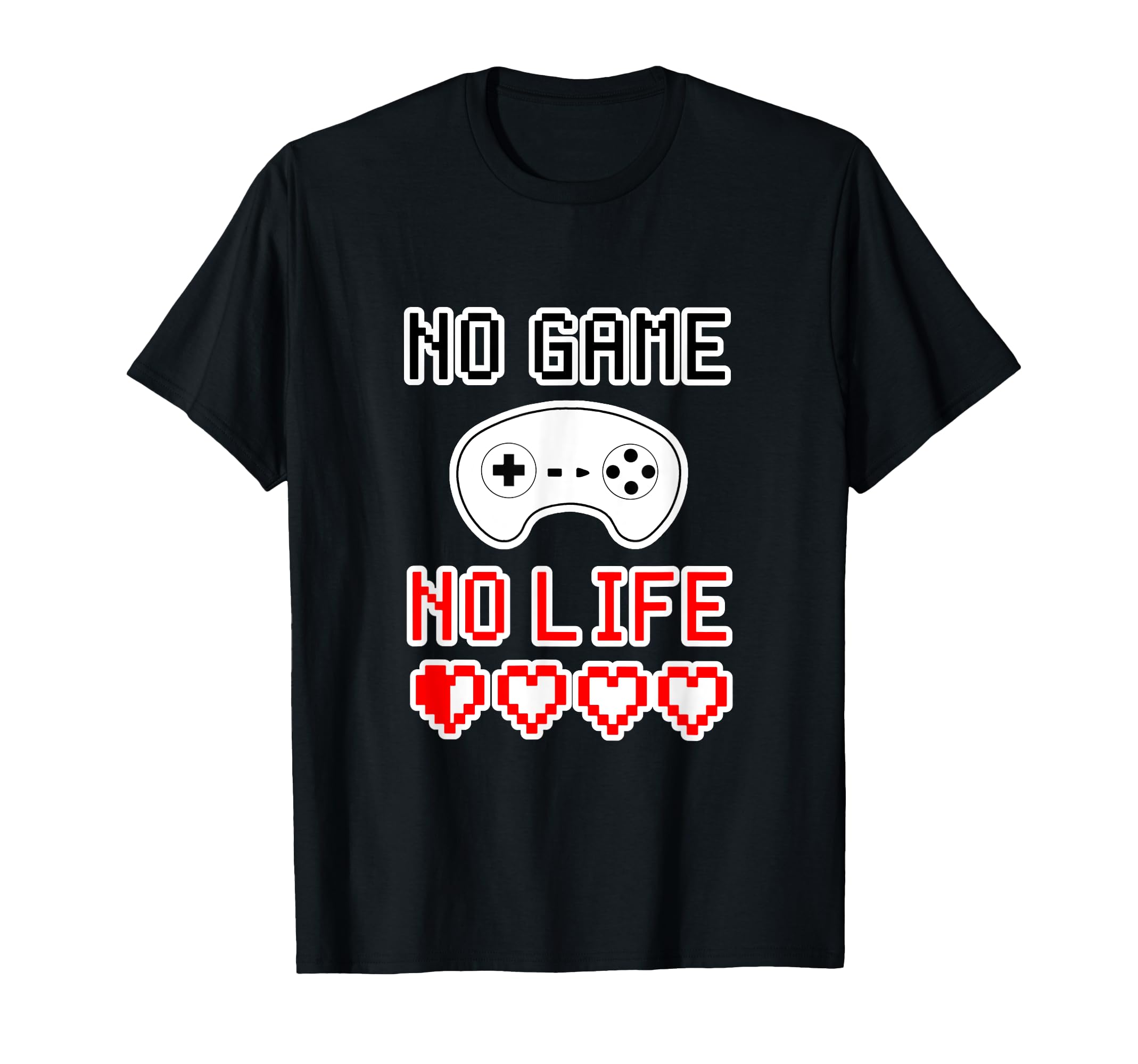 

NO GAME NO LIFE No Game No Life Dot Retro Letters Otaku Gamer Funny Sayings T-Shirt