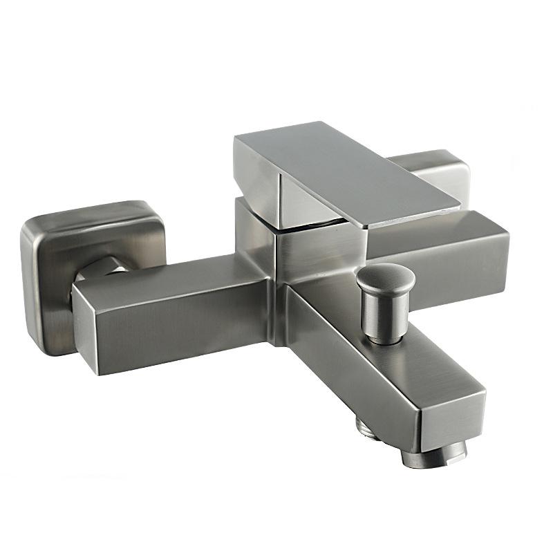 

Concealed Wall-Mounted Bathroom Faucet Set: 304 Stainless Steel Shower and Bathtub Mixer with Hot/Cold Control.
