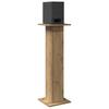 Speaker Stands (2 Pcs) Artisan Oak Finish 30 X 30 X 95 Cm