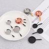 3Pcs/Set Dollhouse Miniature Metal Saucepan Simulation Kitchen Pan Model Toys