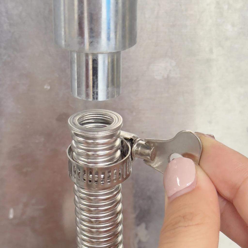 30pcs 13-19mm Worm Gear Hose Clips Stainless Steel Adjustable Handle Hose Clamps Fasteners For Faucet Water Pipes Pipeline Hardware