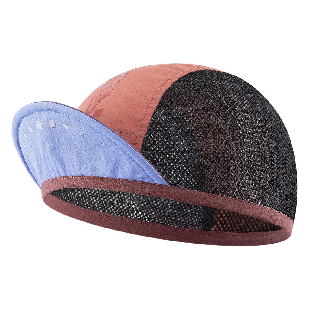 ROCKBROS Cycling Summer Mesh Sun for and Outdoor with Inner Maroon Blue Cap, Cap, Breathable, Sweat-Wicking, Quick-Drying, Protection, Sports, Hiking,