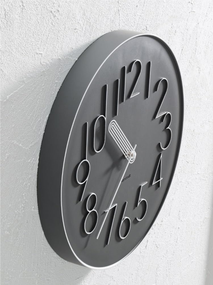 Interform Wall Clock CL-4468GY, Balk, Gray