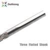 1 Pair 4.5mm Super Hard Solid Carbide Cutter Rotary Burrs Carbon Steel Pneumatic Drill Bit Patch Plug Tire Repair Tool