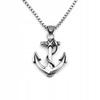 Anchor Necklace Silver Steel Chain 315