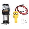 12V 3000lbs Load Bearing Electric Winch Kits Strong Torsion 1KW Trailers Towing Load Up Winch for