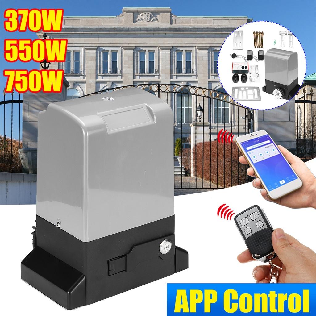 IP44 800-1600KGS 220VAC Sliding Gate Operator Opener of ACDC Motor as Door Closer Engine with Safety Sensor Wifi Controller Kit 370W