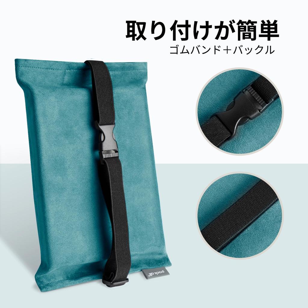 Pack All Tissue Car Tissue Suede Sun Car Tissue Box Case, Cover, Fabric, Visor, Headrest, Storage, (Lake Blue)