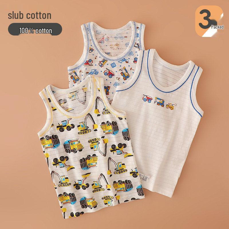 Summer Cool Bamboo Cotton Sleeveless Vest for Boys 80 cm