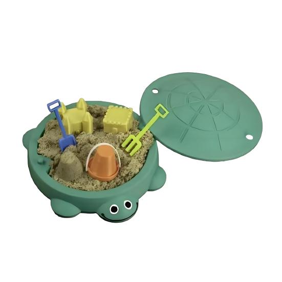 Mini Kaplumbağa Kum Havuzu Masa Oyuncak Zen Bahçesi Kiti Küçük Tırmık ve Kürekle Duyusal Stres Giderici Oyuncak Ofis Ev Dekoratif Masaüstü Aksesuarı