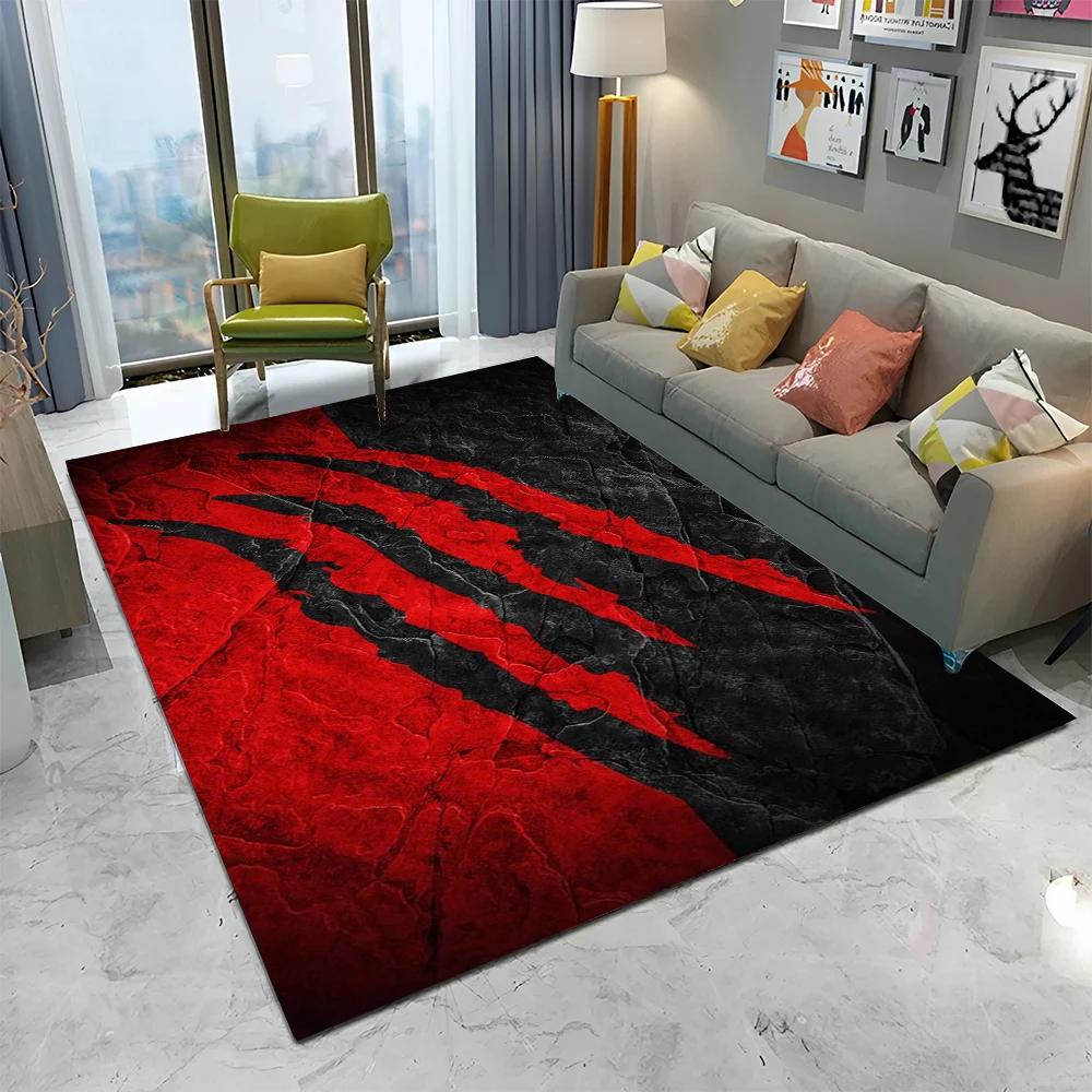 3D Beast Paw Print Claw Cartoon Carpet Rug for Home Living Room Bedroom Sofa Doormat Decor,kids Play Area Rug Non-slip Floor Mat