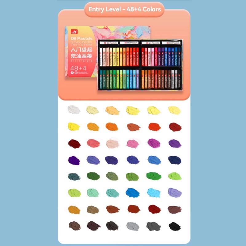 Artist Soft Oil Pastel Set 16/24/36/48 Colors Beginners Painting Drawing Student Graffiti Art Crayons Washable Oil Paint Sticks