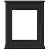 Black Fireplace Surround 75x20x87.5 Cm Engineered Wood