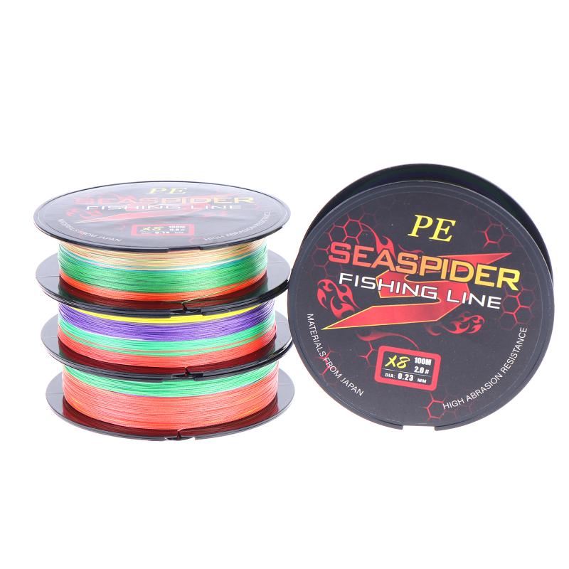 Long-Lasting 8 Strands PE Fishing Line 100M Superior Strength for Heavy Baits