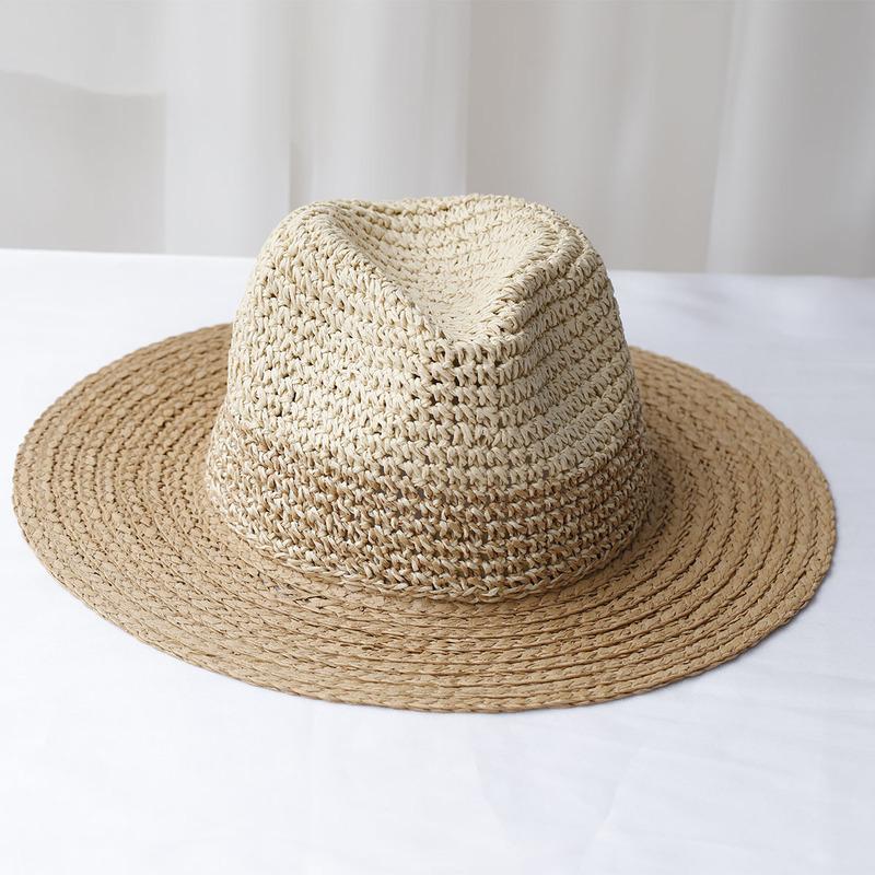 

2024 New fashion Style bucket hat Multicolor Foldable Sun Crochet Hat For Beach, Travel And Vacation handmade straw hat XS хакі
