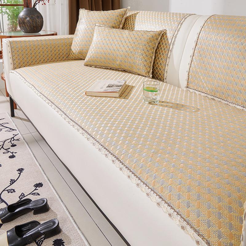 

Summer Rattan Mat Sofa Cushion Leather Sofa Special Mat Universal Cover Light Luxury New Summer Cover 70*70cm